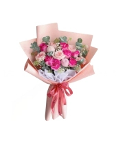 Bó Hoa Tone Hồng - belovedbeyond.com