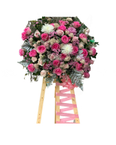 Kệ Hoa Chúc Mừng Tone Hồng - belovedbeyond.com