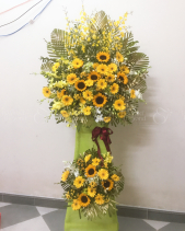 Kệ Hoa Chúc Mừng Tone Vàng - belovedbeyond.com