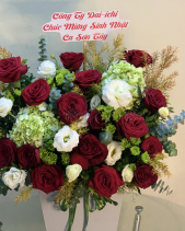 Lẵng Hoa Đỏ - belovedbeyond.com
