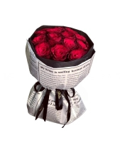 Bó Hoa Hồng Nhung Đỏ - belovedbeyond.com