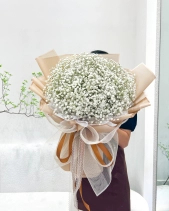 Bó Hoa Baby Trắng - belovedbeyond.com