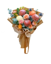 Bó Hoa Tone Nâu Cá Tính - belovedbeyond.com