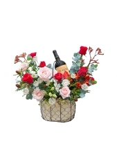 Giỏ Hoa Vang Đỏ - belovedbeyond.com