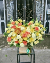Lẵng Hoa Hồng Vàng - Cam - belovedbeyond.com