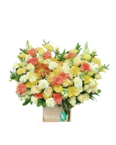 Lẵng Hoa Hồng Vàng - Cam - belovedbeyond.com