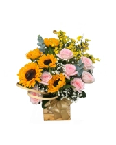 Lẵng Hoa Hướng Dương Mix Hoa Hohara - belovedbeyond.com