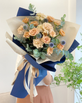 Bó Hoa Hồng Tone Nâu - belovedbeyond.com