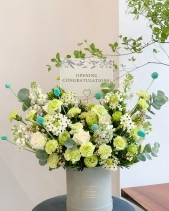 Lẵng Hoa Tone Xanh - belovedbeyond.com