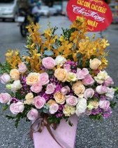 Hộp Hoa Hồng Tím - belovedbeyond.com