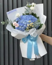 Bó Hoa Tú Cầu Xanh - belovedbeyond.com