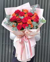 Bó Hoa Hồng Đỏ Rực - belovedbeyond.com