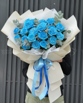 Bó Hoa Hồng Xanh - belovedbeyond.com