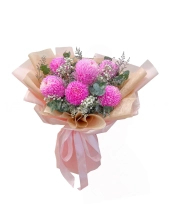 Bó Hoa Cúc Mẫu Đơn Hồng - belovedbeyond.com