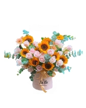 Lẵng Hoa Hướng Dương Chúc Mừng - belovedbeyond.com