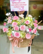 Lẵng Hoa Hồng Chúc Mừng - belovedbeyond.com