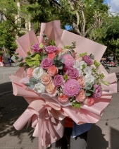 Bó Hoa Hồng Tím - belovedbeyond.com