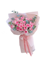 Bó Hoa Hồng Dâu - belovedbeyond.com