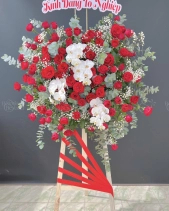 Kệ Hoa Chúc Mừng Tone Đỏ - belovedbeyond.com