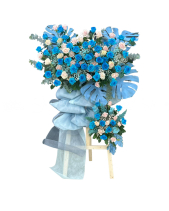 Kệ Hoa Chúc Mừng Tone Xanh - belovedbeyond.com