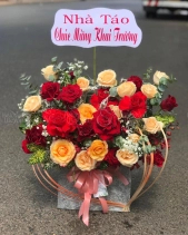 Lẵng Hoa Hồng Chúc Mừng - belovedbeyond.com