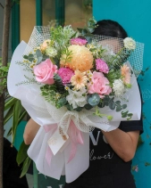 Bó Hoa Cúc Mẫu Đơn Xinh Xắn - belovedbeyond.com