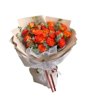 Bó Hoa Hồng Lửa - belovedbeyond.com