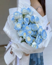 Bó Hoa Tone Xanh Dịu Mát - belovedbeyond.com