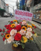 Lẵng Hoa Chúc Mừng - belovedbeyond.com