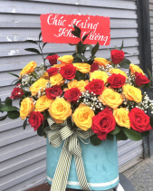 Lẵng Hoa Chúc Mừng - belovedbeyond.com