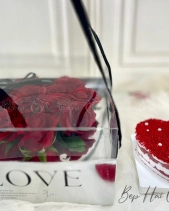 Set Hoa Hồng Đỏ Và Bánh Bento Tim Đỏ - belovedbeyond.com