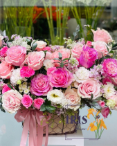 Lẵng Hoa Hồng Ecuador Nhập Khẩu - belovedbeyond.com