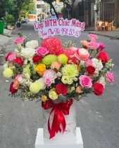 Hộp Hoa Mix Màu - belovedbeyond.com