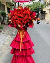 Kệ Hoa Chúc Mừng Tone Đỏ - belovedbeyond.com