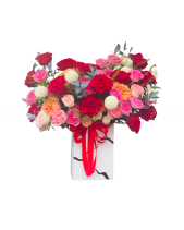 Hộp Hoa Ohara Đỏ - belovedbeyond.com