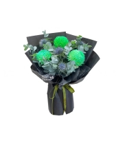 Bó Cúc Mẫu Đơn Xanh - belovedbeyond.com