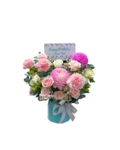 Hộp Hoa Cúc Mẫu Đơn Mix Màu - belovedbeyond.com