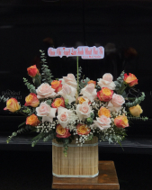 Hộp Hoa Hồng Cam Pastel - belovedbeyond.com