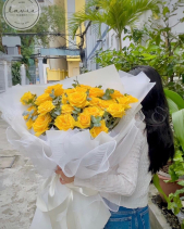 Bó Hoa Vàng Chùa 25 Bông - belovedbeyond.com