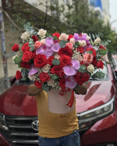 Hộp Hoa Ohara Hồng Mix Ohara Đỏ - belovedbeyond.com