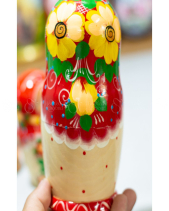 Búp Bê Nga 5 Lớp 18Cm Hoa Đỏ - belovedbeyond.com