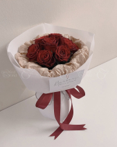 Bó Hoa Ohara Đỏ Tròn - belovedbeyond.com