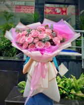 Bó Hoa Hồng Ohara Tone Hồng - belovedbeyond.com