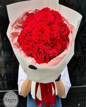 Bó Hoa Hồng Ohara Đỏ - belovedbeyond.com