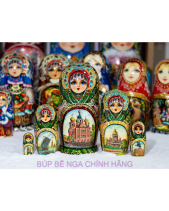 Bộ Búp Bê Nga 5 Lớp 18Cm Saint Petersburg Green - belovedbeyond.com