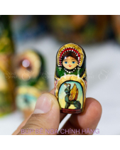 Bộ Búp Bê Nga 5 Lớp 18Cm Saint Petersburg Green - belovedbeyond.com