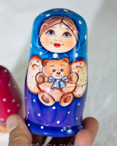 Búp Bê Nga 3 Lớp 12Cm Misa Ôm Gấu - belovedbeyond.com