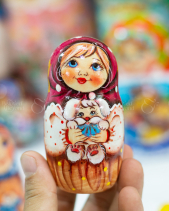 Búp Bê Nga 5 Lớp 15Cm Misa Ôm Gấu - belovedbeyond.com