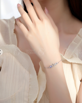 Lắc Tay Bạc Nữ Đính Đá Cz Ngôi Sao 5 Cánh_532223 - belovedbeyond.com