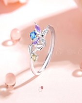 Nhẫn Bạc Nữ Đính Đá Cz Hoa Bướm_661591 - belovedbeyond.com